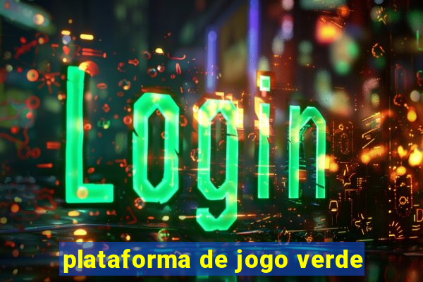 plataforma de jogo verde